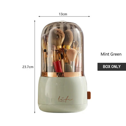 Makeup Storage Organizer with Lid Waterproof Cosmetics Skincare Organizer for Vanity Portable Cosmetics Storage Box for Girls