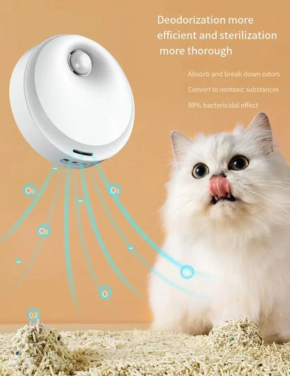 Smart Cat Odor Purifier For Cat Litter Box Deodorizer Pet Toilet Air Purifier Dog Cat Litter Deodorant gatos cats products