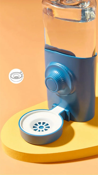 Water Dispenser Pet Automatic Pet Feeder Hanging Bowl Water Bottle Food Container Dispenser for Puppy Cats Rabbit Guinea Pig