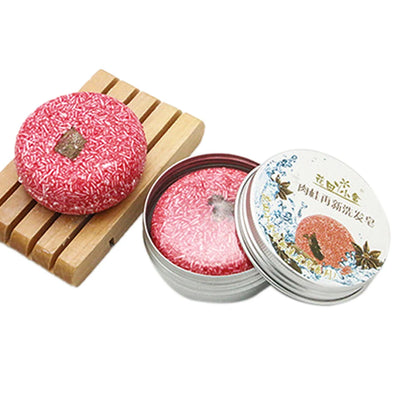 12 Colors 55g Handmade Hair Shampoo Soap Cold Processed Cinnamon Ginger Shampoo Bar 100% Pure Hair Shampoos Hair Care Tool 40