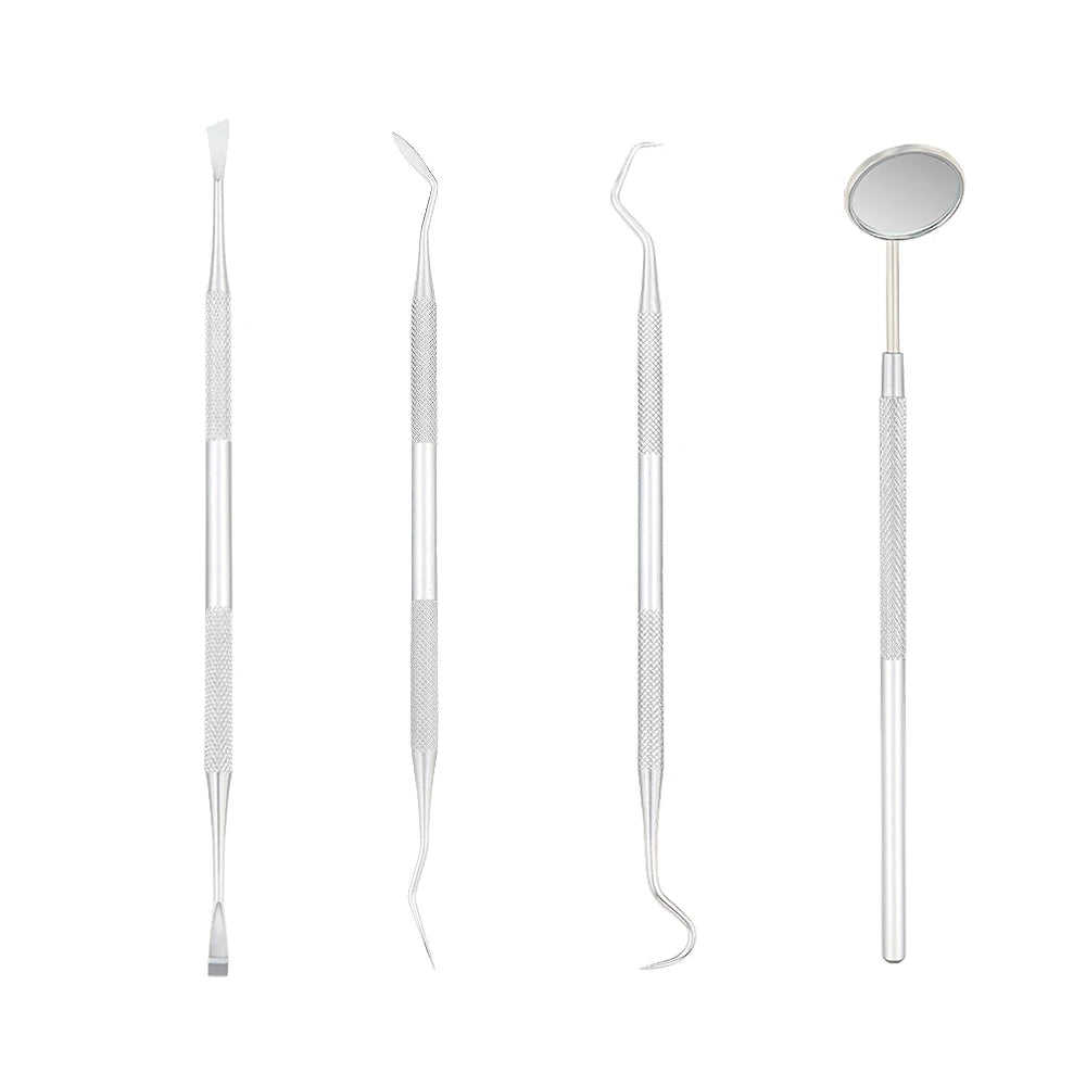 Dental Mirror Stainless Steel Dental Instrument Dentist Tool Set Probe Tooth Care Kit Tweezer Hoe Sickle Scaler