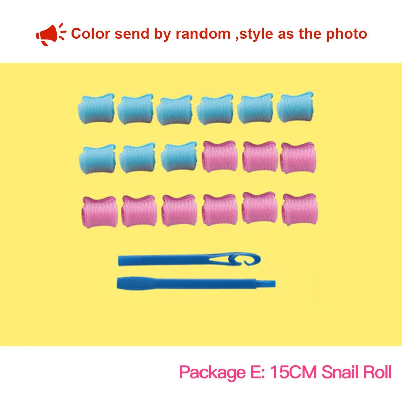 Heatless Hair Curler No Heat Silk Ribbon Hair Rollers Curls Headband Sleeping Soft Lazy Hair Curlers Foam Rod Curling Hair Tools