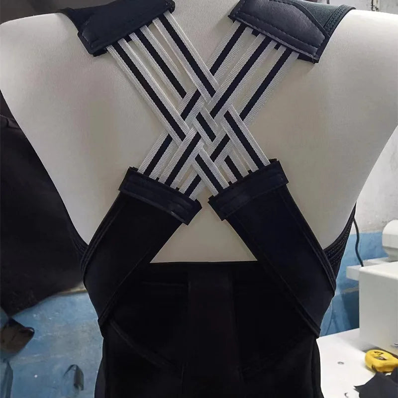 Magnetic Therapy Back Posture Corrector With Adjustable Shoulder Support For Sitting Posture Correction Breathable And Shaping