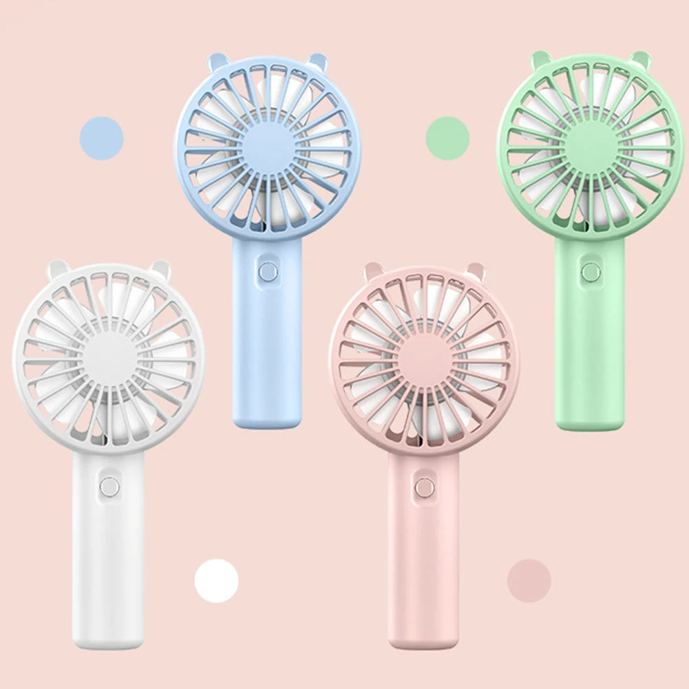 Portable Handheld Fan Small Cooling Fan USB Rechargeable Eyelash Eyelash Mute Cooler Handheld Fan Mini USB Rechargeable Desk