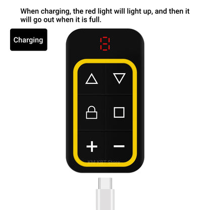 Garage Door Opener Duplicator 300MHz-915MHz Rechargeable Remote Control Multi-Frequency Code Grabber Clone Gate Remote Control