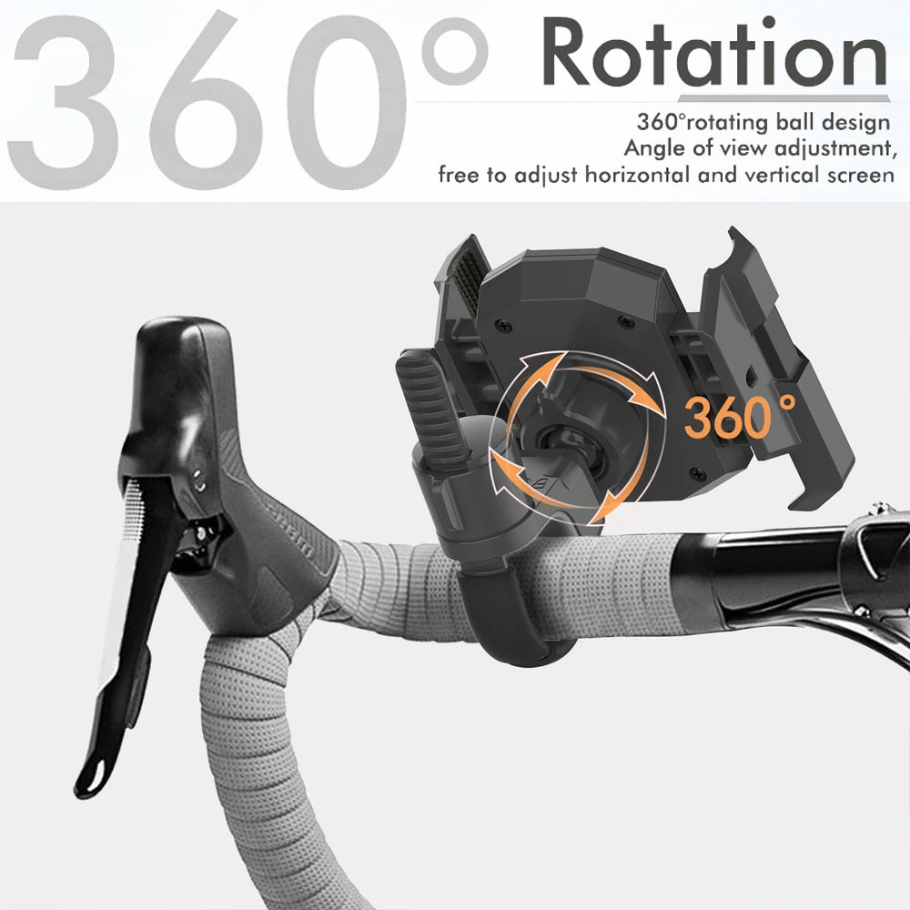 2025 New Universal Cell Phone Clamp for Stroller Phone Holder Shopping Cart Phone Holder Golf Cart Phone Holder Bike Phone Mount