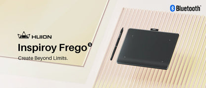 Huion Inspiroy Frego S Newest Graphics Tablet L310 Bluetooth Connectivity Wireless Drawing Tablet, 6.3x3.9 Inch Small Pen Tablet