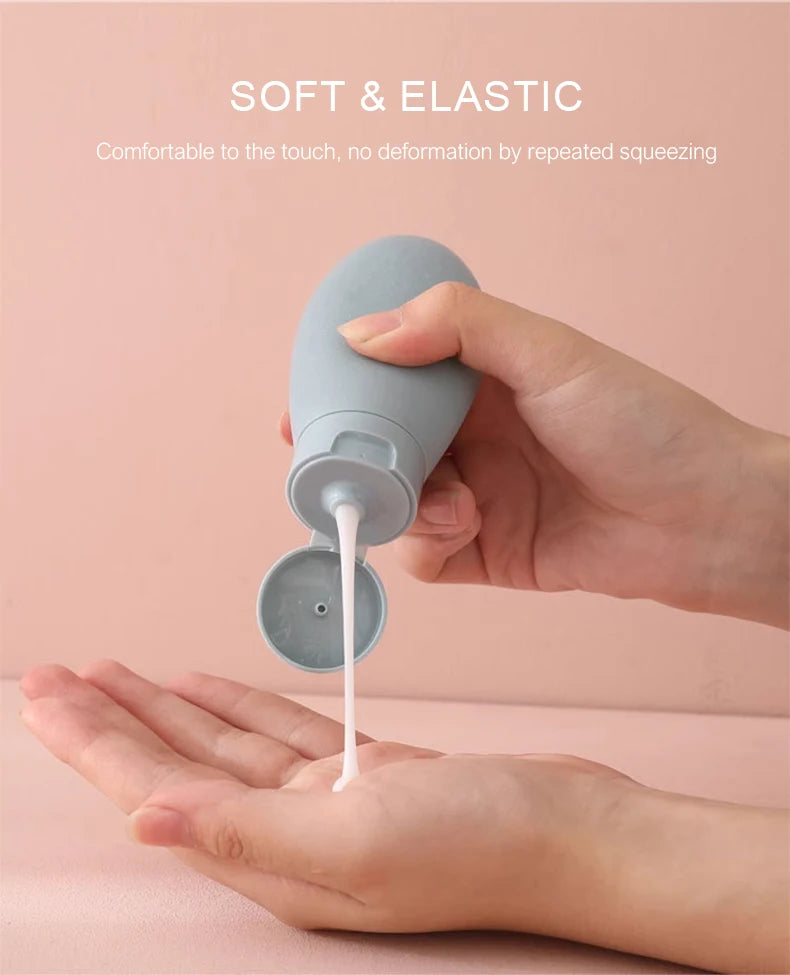 3 pieces of 60ml leak proof refillable packaging liquid container empty travel container, travel size distribution bottles