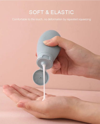 3 pieces of 60ml leak proof refillable packaging liquid container empty travel container, travel size distribution bottles