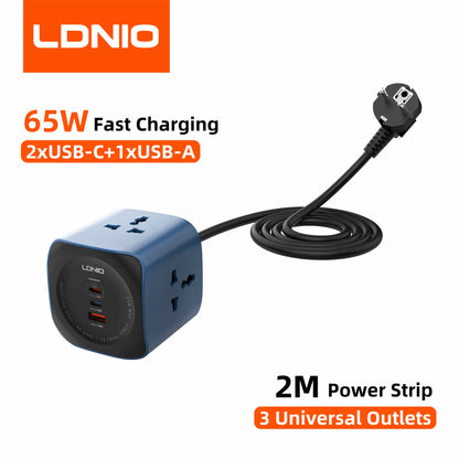 LDNIO Universal Travel Adapter EU Kr Plug Adaptor To Universal European To American Plug 48mm Converter For Travel Accessories