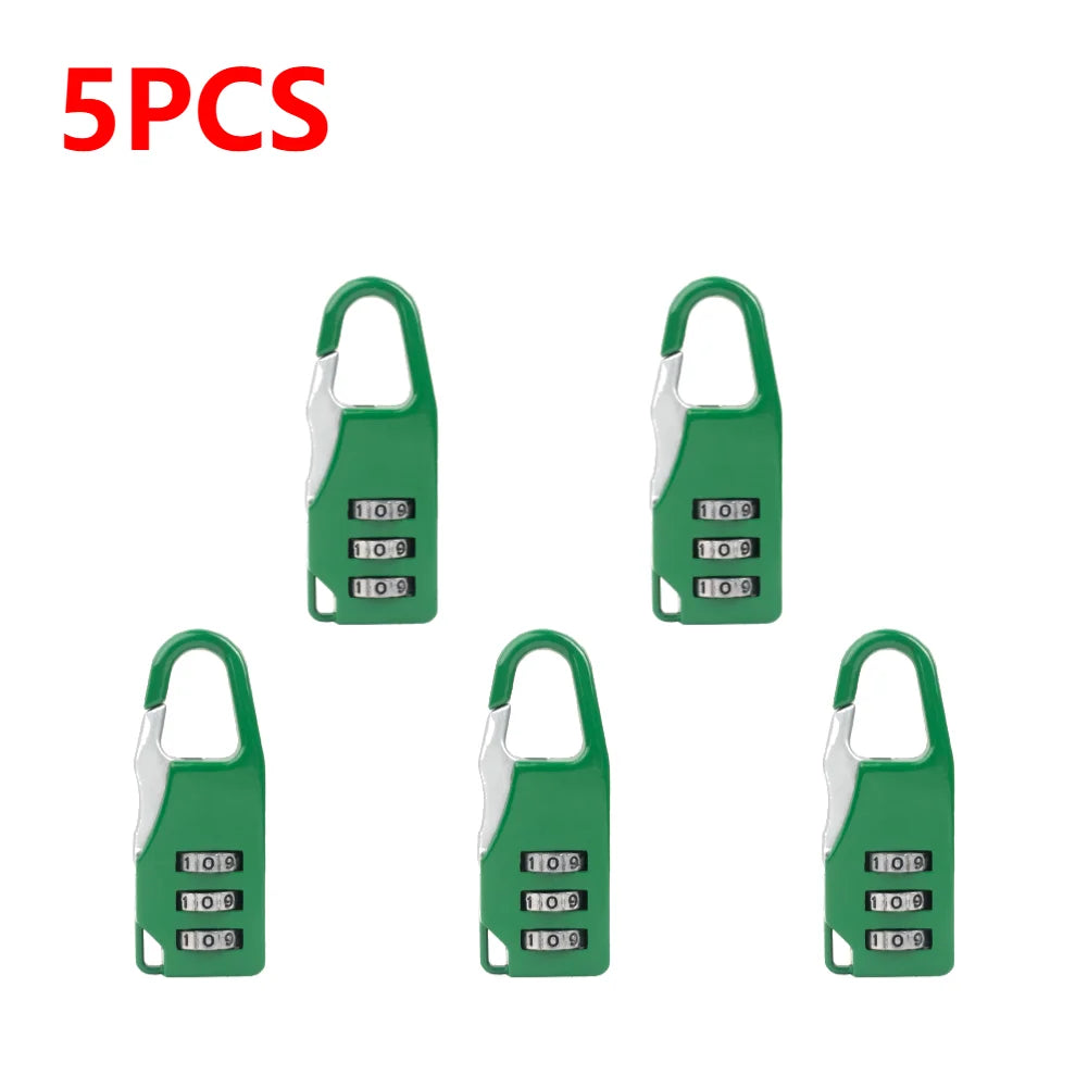 3 Digit Number Combination Pad Lock Padlock Outdoor Waterproof Lock Suitcase Luggage Security Coded Lock Zinc Alloy Code Lock