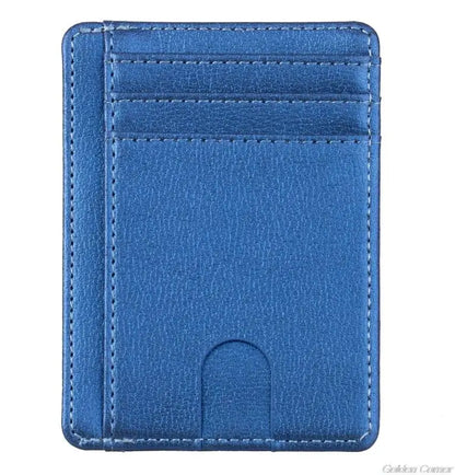 RFID Blocking Leather Wallet Credit Holder Purse Money Case for Men Women My28 21 Dropshipping