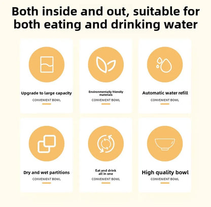 Pet automatic drinking water feeder Integrated large capacity dry and wet separation Ceramic bowl Stainless steel bowl