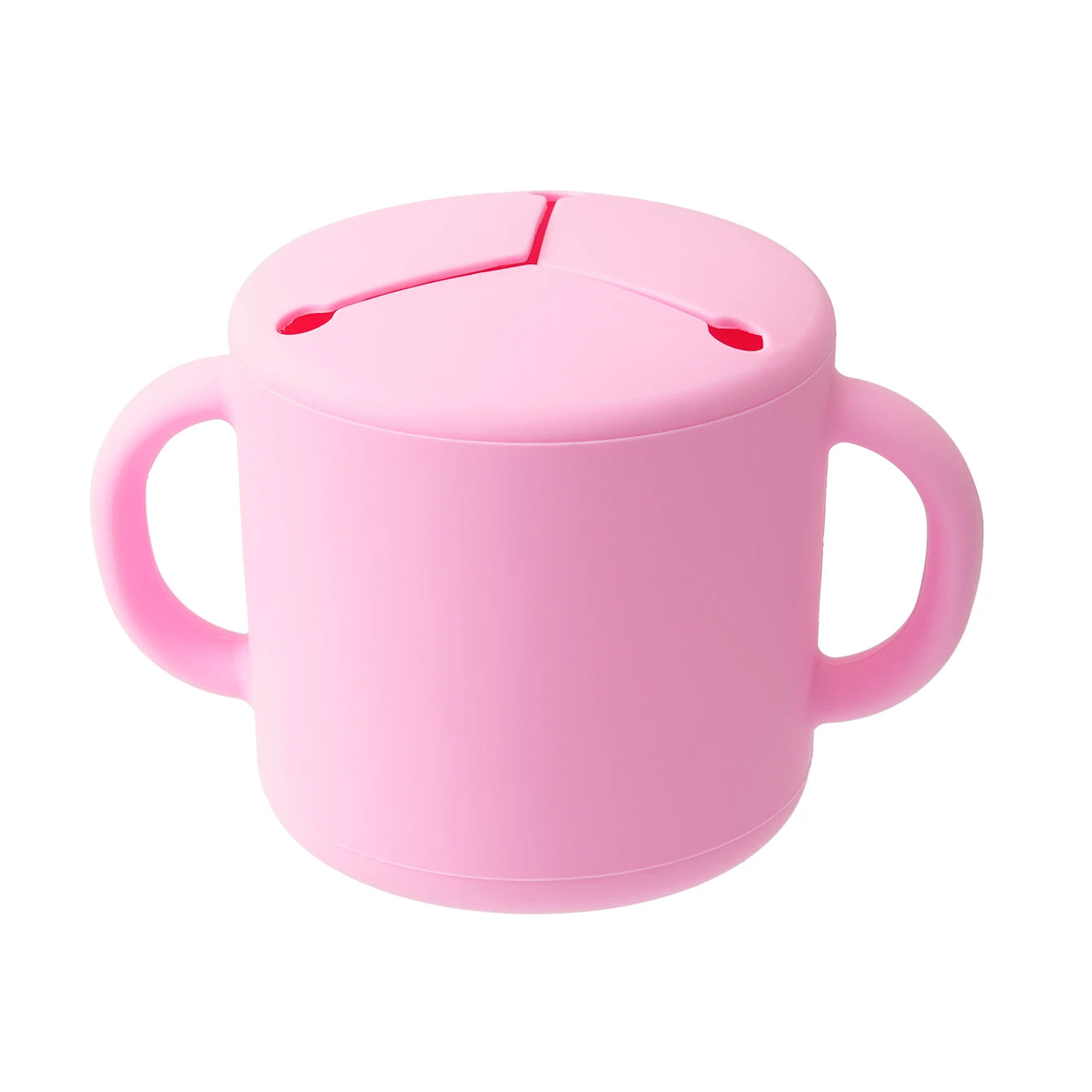 1PCS Baby Silicone Double Handle Snack Cup BPA Free Portable Feeding Food Baby Snack Container Baby Snack Box Cup Baby Stuff