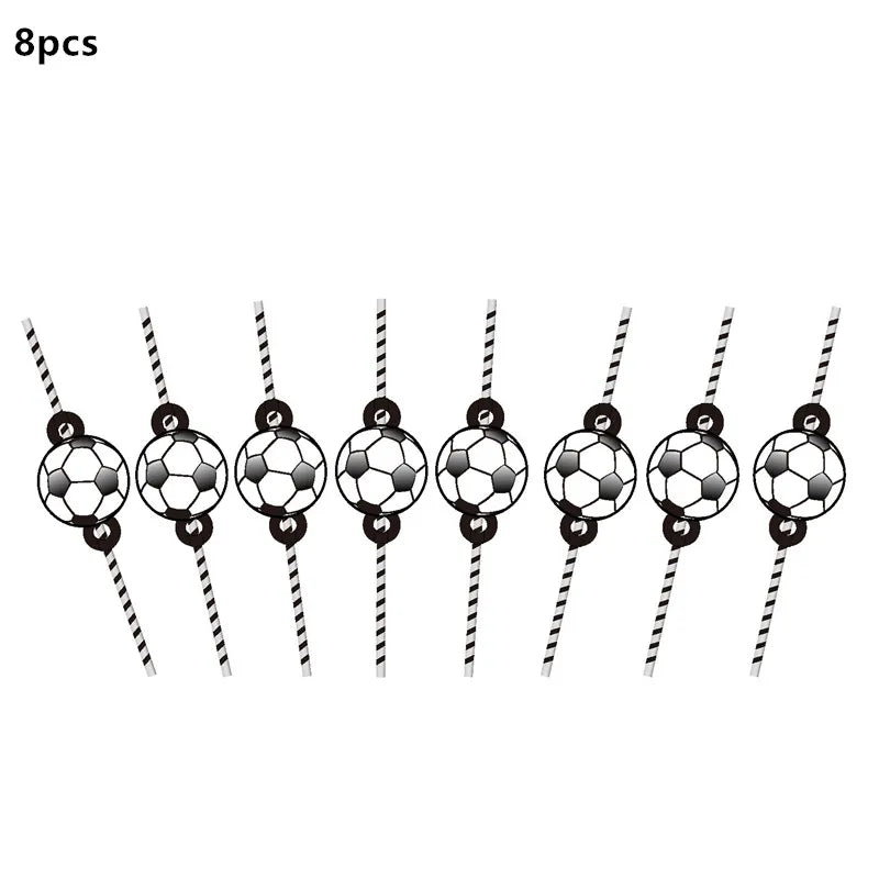 108*180cm Football Tablecloth Party Supplies Disposable Plate Tableware Party Birthday Party Decor Kids Boy Soccer Party Supplie