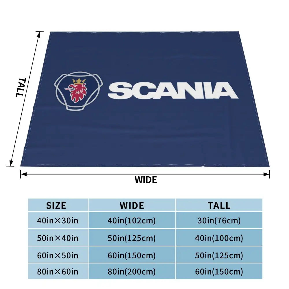 Sweden Saabs Scanias Blankets Fleece Winter Portable Lightweight Thin Throw Blanket for Bedding Travel Bedspread