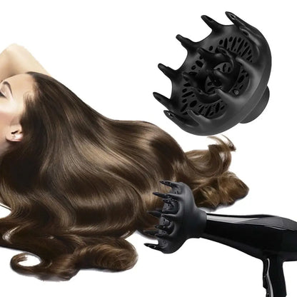 Black Hair Roller Curly Tool Salon Hair Air Curler Hair Dryer Curls Diffuser Blower Hairdressing