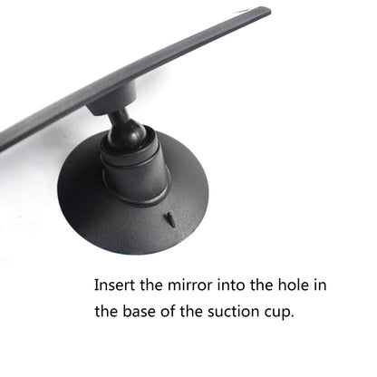 1X  Baby Car Mirror Rotatable Wide Anti-drop Durable Rearview Mirror With Suction Cup For Back Seat High Quality Car Accessories