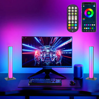 Smart LED Light Bars RGB Smart 16 Colour TV Backlights Remote Music Sync Gaming Lights Rhythm Ambient Pickup Lamp Mood Lighting