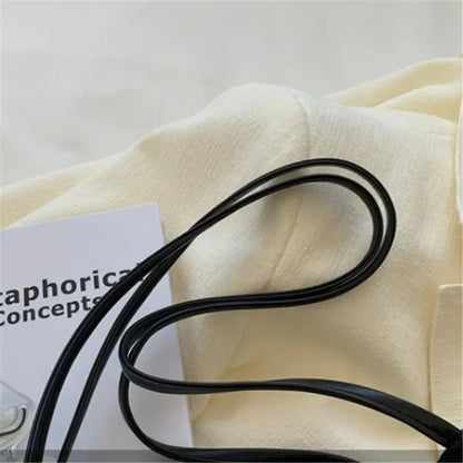 Street Trend Embroidered Totes Bags for Women Large Capacity Canvas Handbag Shoulder Bag Female Commuting Bucket Bag