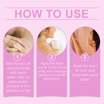 Exfoliating Shower Gel Deep Cleansing Remove Old Dead Skin Brighten Skin Tone Moisturizing Smoothing Refresh Whitening Body Wash