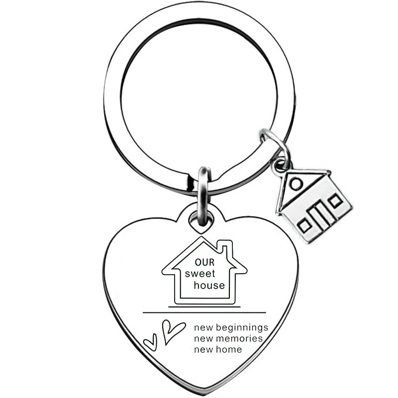 New Home Housewarming Gifts keyrings keychains House Warming Gifts New Home First Home key chains