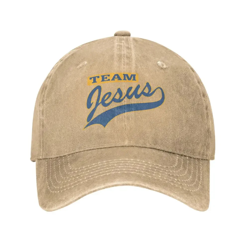 2023 New Christian Team Jesus Denim Baseball Caps Snapback Sun Hat Women Men Cap Hats Summer Hip Hop Casquette