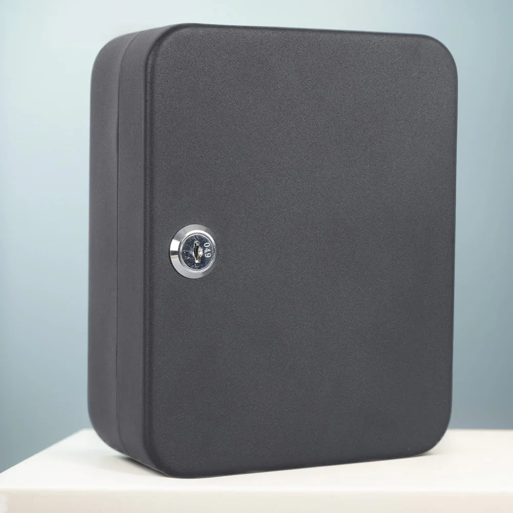 Combination Key Cabinet 20 Key Hooks Key Box Wall Mounted with Key/Code Lock Key Storage Lock Box Key Cabinet Security Lock Box