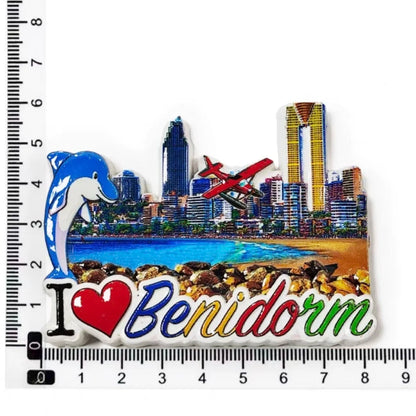 Europe Spain Barcelona Madrid Valencia Alicante Benidorm  3D Fridge Magnets Decoration Handicraft Magnetic Refrigerator