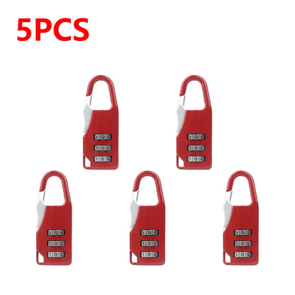 3 Digit Number Combination Pad Lock Padlock Outdoor Waterproof Lock Suitcase Luggage Security Coded Lock Zinc Alloy Code Lock
