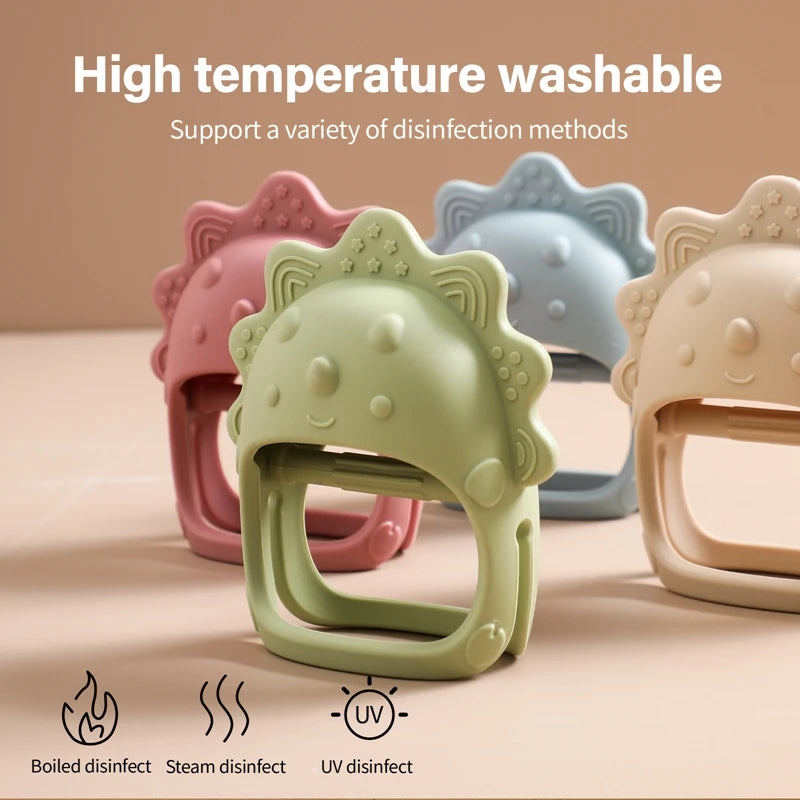 Baby Silicone Teethers Animal Food Grade Silicone Baby 0-12 Toys Silicone Teeth Grinding Stick Newborn Pacifier Accessories Toys