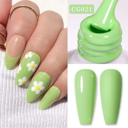 BORN PRETTY Jelly Nude Gel Nail Polish 10ml Light Pink Peach Translucent Color UV Light Cure Gel Varnish Nail Art DIY at Home