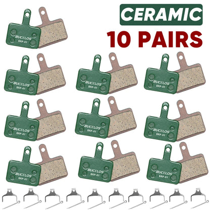 BUCKLOS Ceramic Hydarulic Disc Brake Pads For SHIMANO B01S B05S 1/2/4/6/8/10Pair MTB Brake Pad Wear-resistant Disc Brake Pads