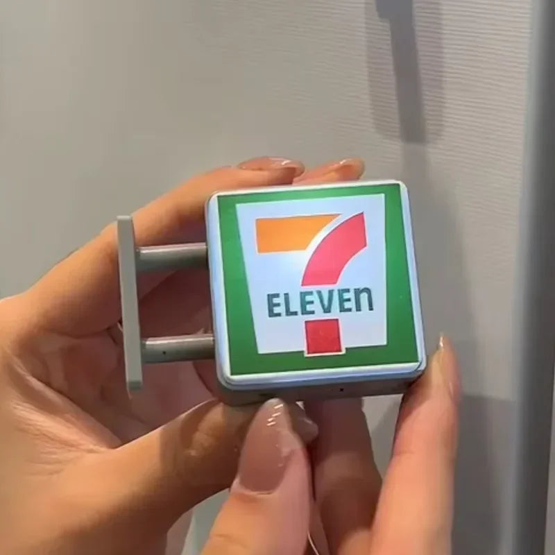 Coffee Shop Fridge Stickers Magnetic Creative Convenience Store Light Signs Home Decorative Ornaments  Luminous Light Boxes