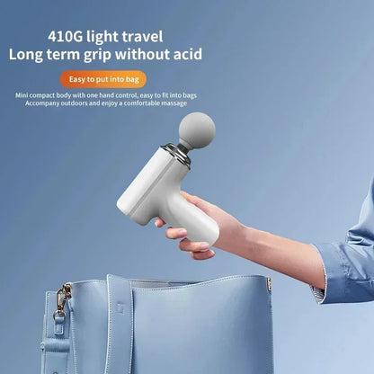 NEW Portable AI Fascial Massage Gun Electric Percussion Massager Body Relaxation With 4 Replaceable Massage Head LED Night Light