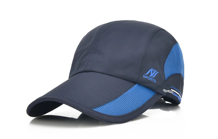 2024 New Men's Quick Drying Baseball Cap Korean Outdoor Sunscreen Visor Women's Athleisure Waterproof Mesh Cap