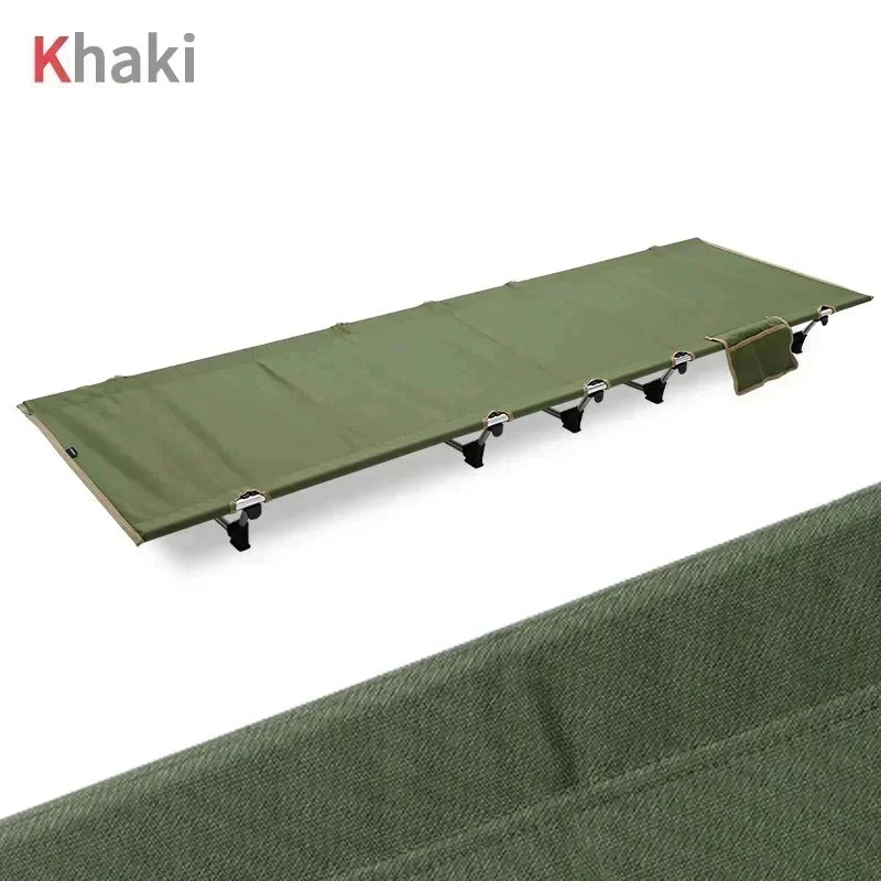 Outdoor Lightweight Folding Bed Portable Camping Bed Simple Military Bed Accompanying Lunch Bed Camping Simple Leisure Bed