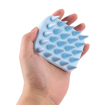 Scalp Scrubber Shampoo Brush Massager Clean Scalp Comb With Handle Hair Washing Brush Scalp Exfoliator Brush Head Scrubber Tools
