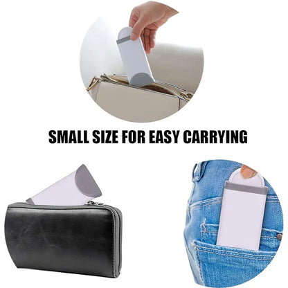 Lint Brush with Self-Cleaning Base Set Pet Hair Remover Brush Portable Dog & Cat Hair Remover Clothes Sofa Car Seat Cleaning