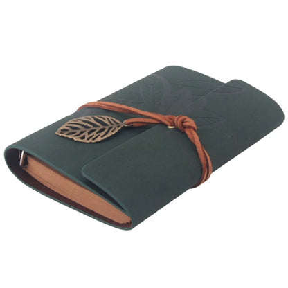 1PC Retro Leaf Notebook School Office Stationery Diary Notepad Literature PU Leather Note Book Traveler Journal Planners Gifts