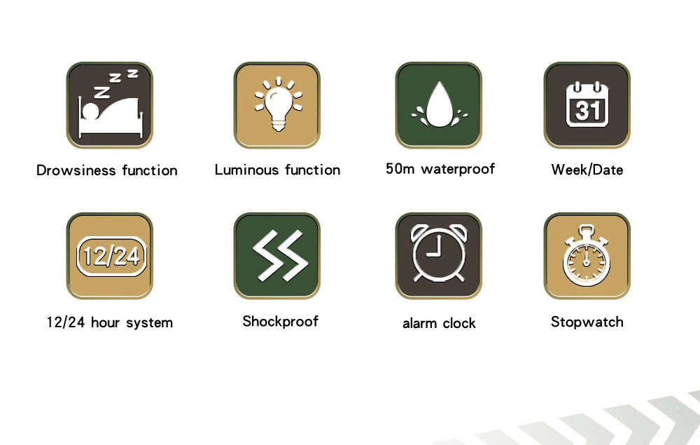 SANDA 2183 Fashion Military Student Electronic Watch Multi functional Timer Waterproof LED Student Electronic Digital Watch