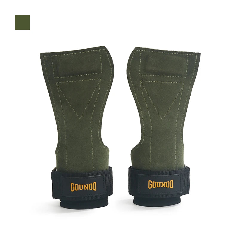 2PC/1pair GOUNOD Palm Guards Rindsleder Palm Guards Gewichtheben Gymnastik handschuhe Griffe rutsch feste Fitness geräte