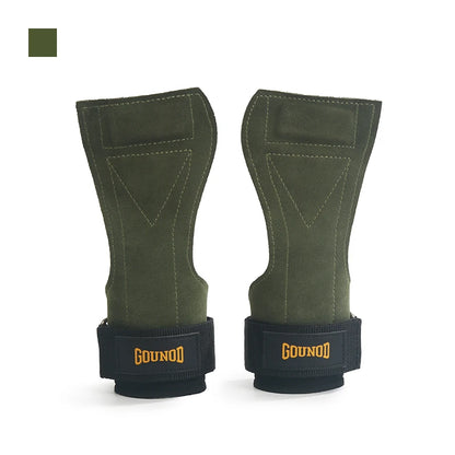 2PC/1pair GOUNOD Palm Guards Rindsleder Palm Guards Gewichtheben Gymnastik handschuhe Griffe rutsch feste Fitness geräte