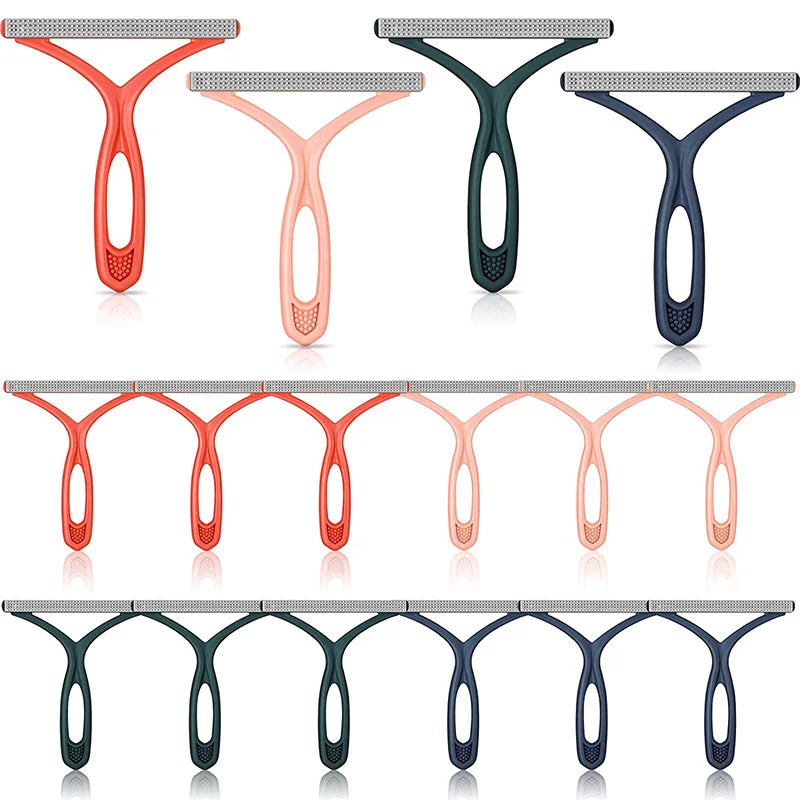 Pet Hair Remover Lint Remover Clean Tool Shaver Portable Silicone Double Sided Carpet Scraper Cleaner Fabric Shaver Brush Tool