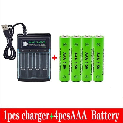 AAA Rechargeable Battery 3000mAh 1 5V New Alcalinas Battery USB Charger Included