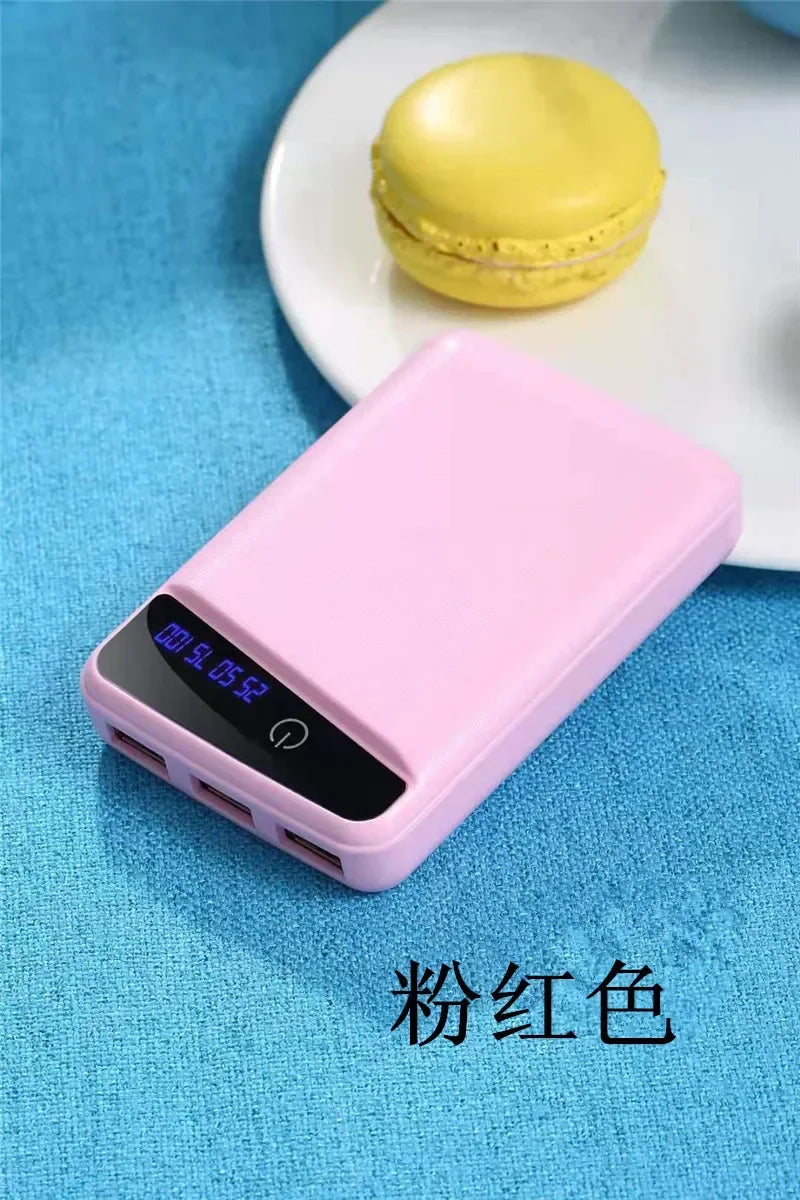 3×18650 DIY Shell Mobile Phone Charge Power Bank Case DIY Box 3 USB Ports 18650 Power Bank Case  Power Bank Cover Kit