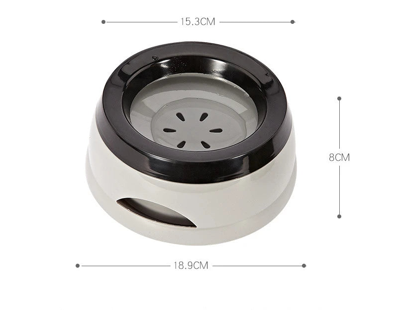 Pet Dog Bowls Floating Not Wetting Mouth Cat Bowl No Spill Drinking Water Feeder Plastic Portable Dog Bowl Support Accessories