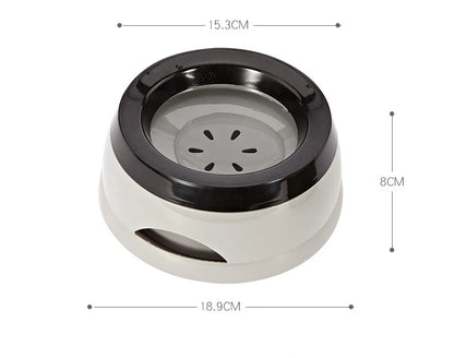 Pet Dog Bowls Floating Not Wetting Mouth Cat Bowl No Spill Drinking Water Feeder Plastic Portable Dog Bowl Support Accessories