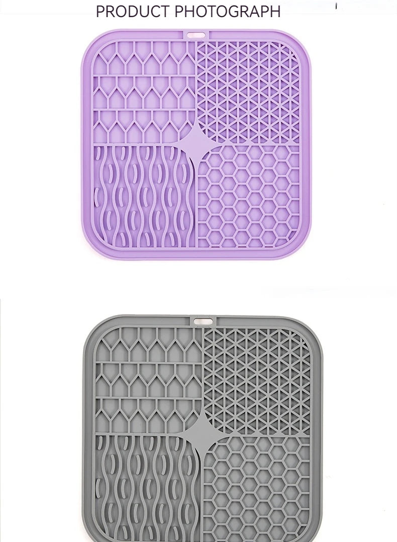 Pet Licking Tray Cats and Dogs Slow Food Licking Tray Anti-choking Food Grade Silicone Sucker Pet Suppliespet Suppl Item Type