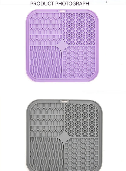 Pet Licking Tray Cats and Dogs Slow Food Licking Tray Anti-choking Food Grade Silicone Sucker Pet Suppliespet Suppl Item Type